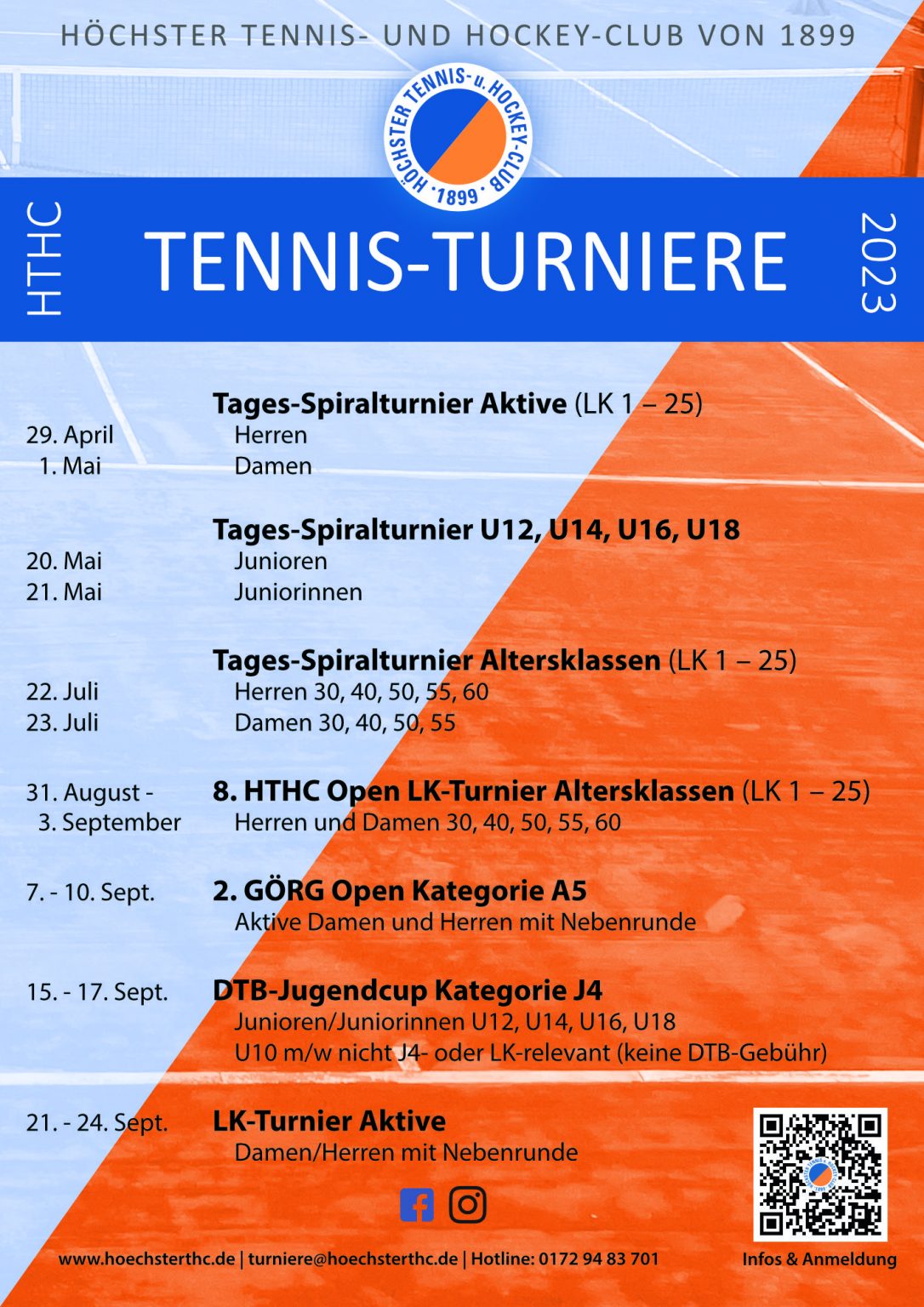 Turniere Höchster Tennis und 1899 e.V.